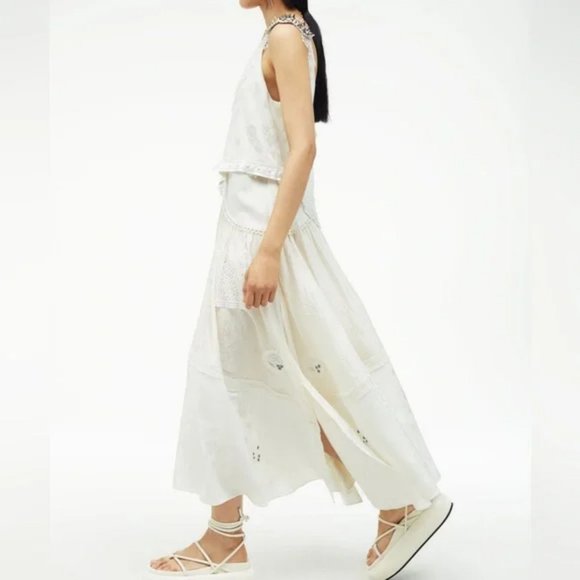 ZARA ATELIER OYSTER WHITE STUDDED BEADED DRESS LIMITED EDITION - Picture 11 of 11